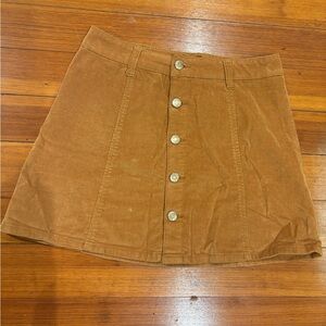 Celebrity Pink Tan Corduroy A-Line Skirt